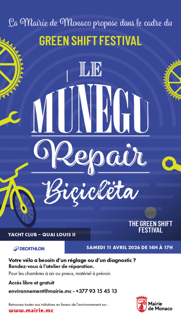 La Mairie di Monaco partecipa alla 4a edizione del Green Shift Festival, in programma dal 9 all’11 aprile allo Yacht Club de Monaco.