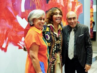 Olga Sinclair alla Kamil Art gallery durante Monaco Art Week