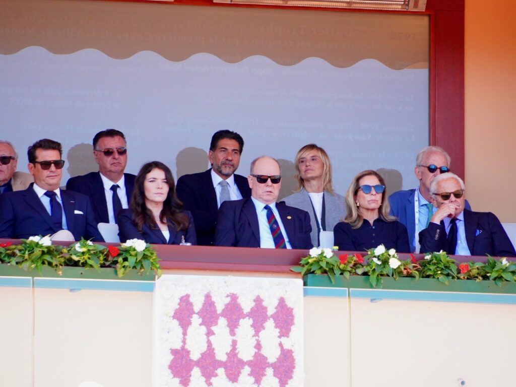 Il Principe ha assistito ad alcune partite. al rolex MonteCarlo masters