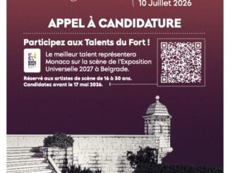 Il 10 luglio torna a Monaco “Les Talents du Fort”: artisti tra i 16 e i 30 anni potranno esibirsi e concorrere per rappresentare Monaco all’Expo 2027 di Belgrado.