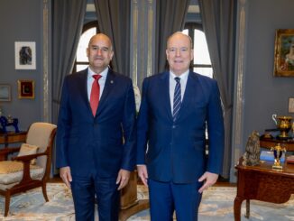 Il Principe Alberto II di Monaco ha ricevuto il Presidente di Interpol Luca Philippe