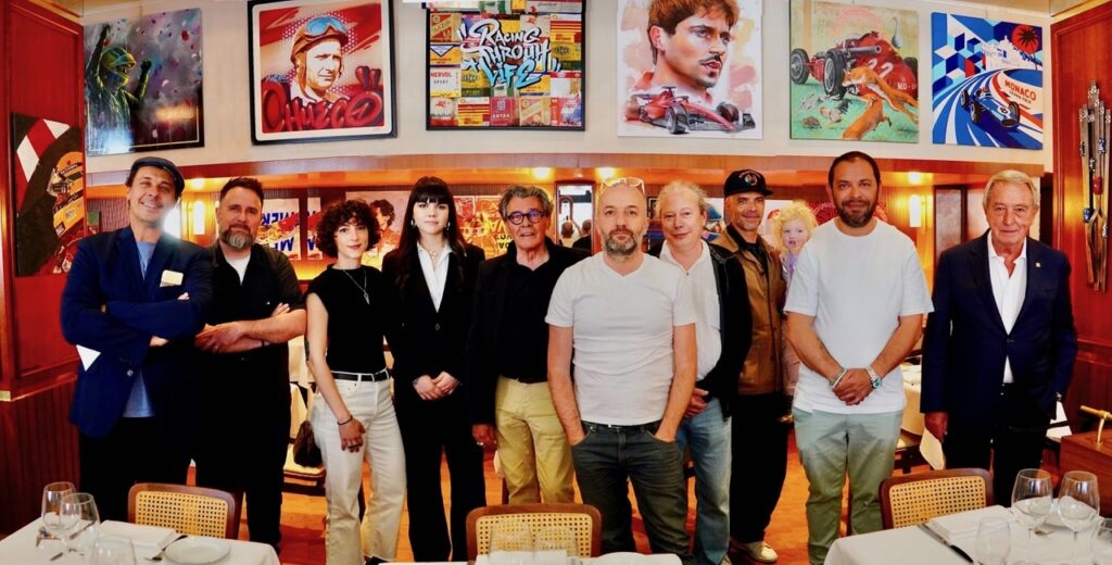Gli artisti di Motors, dietro alcune delle opere esposte, ft. WSM Agency