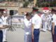 Cerimonia ufficiale alla Caserma dei Carabinieri: la Principessa Stéphanie ha consegnato le insegne ai nuovi Carabinieri della promozione “Jules Rigoard”.