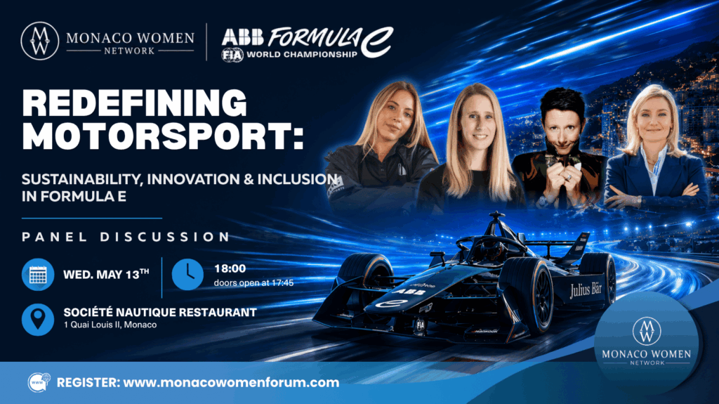 4 invitate d'eccezione della Forumula E saranno le invitate della tavola rotonda del Monaco Women Network: Ellie Norman, Julia Pallé,
Cara Pelchen, Nerea Martí,