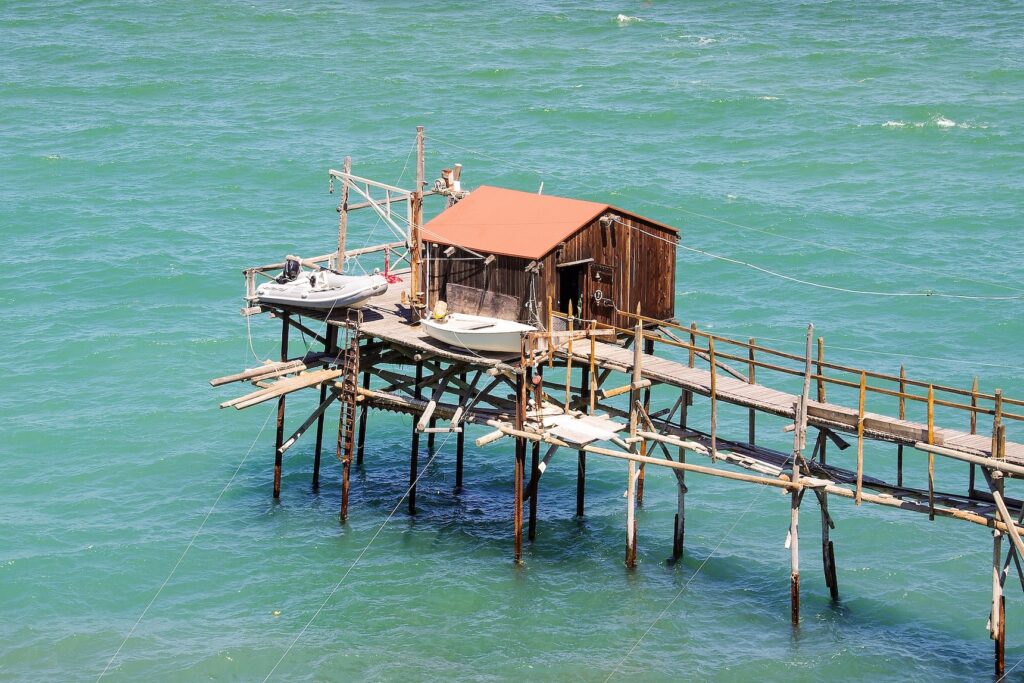 Trabucchi antica macchina da pesca