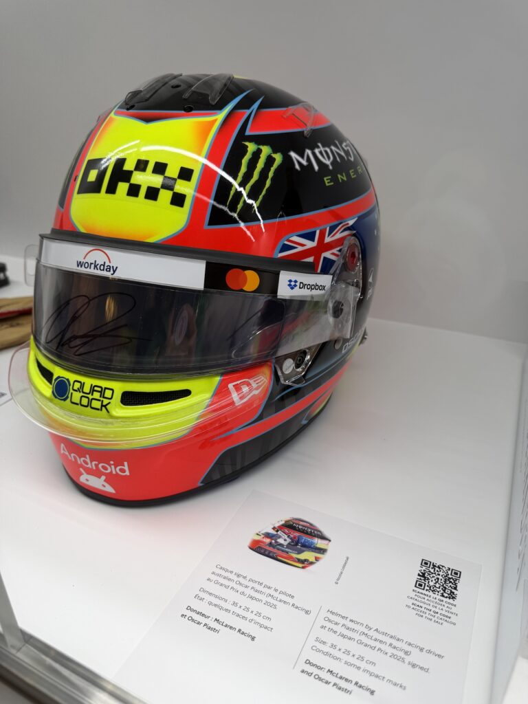 Il casco di Oscar Piastri