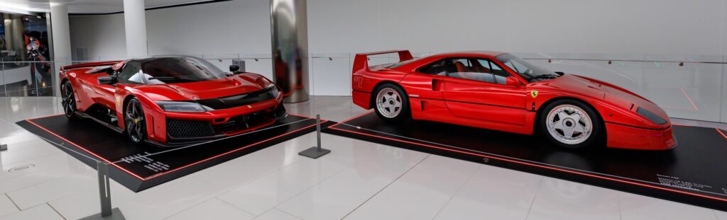 Le Ferrari al Museo della collezione delel automobili del Principe di Monaco