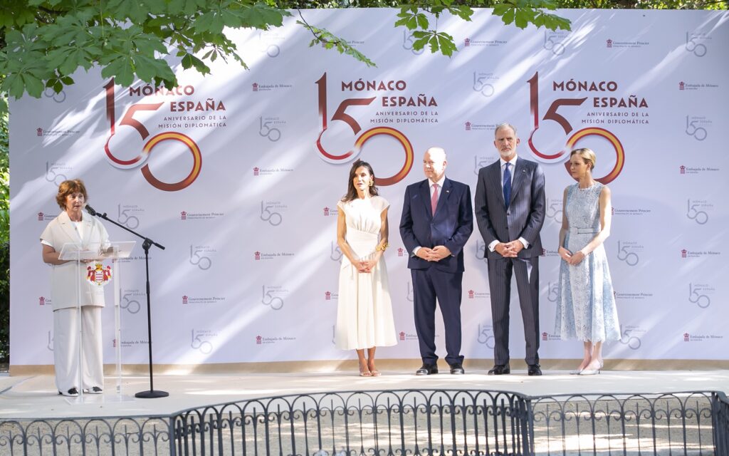 I Principi di Monaco con i Reali di Spagna