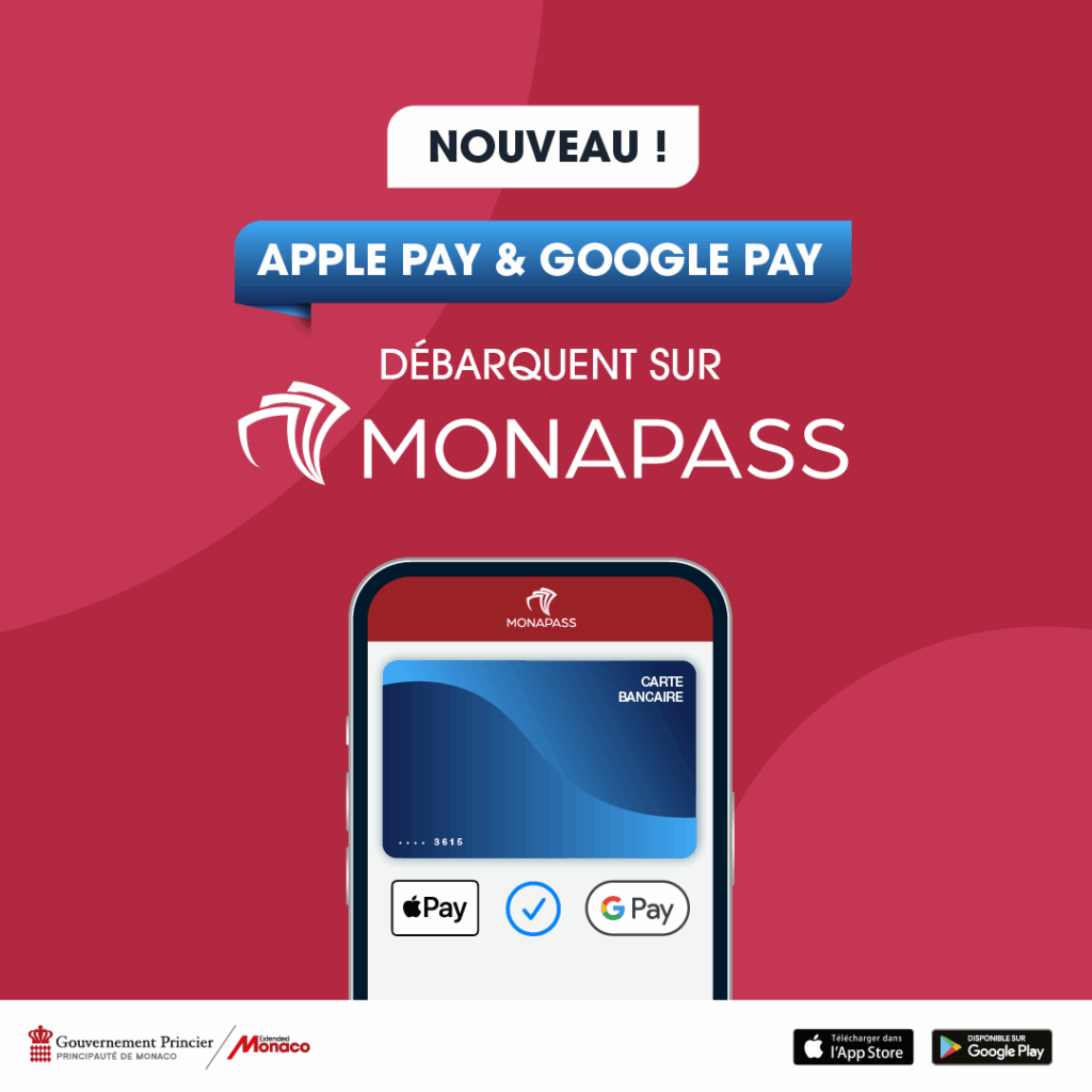 L'app monegasca MonaPass si aggiorna arrivano Apple Pay e Gooogle Pay