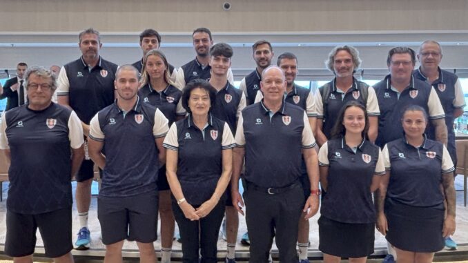 S.A.S. il Principe Alberto II ha assistito alle gare dei Giochi del Mediterraneo a Taranto . Primo storico successo nel padel per Monaco.