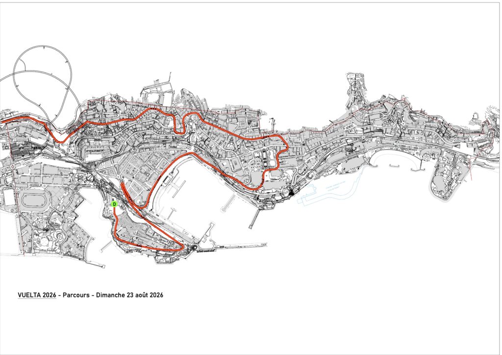 Il percorso della gara di domenica 23 agosto de la Vuelta a Monaco