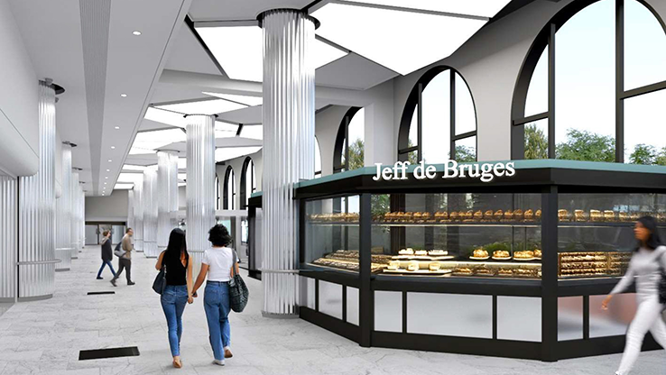 I lavori per migliorare momentaneamente il Centro Commerciale di Fontvieille proseguono, prima della totale ristrutturazione