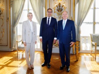 Christophe Lemoine, nuovo Ambasciatore di Francia a Monaco. è stato ricevuto a Palazzo dalle LL.AA.SS. i Principi di Monaco.