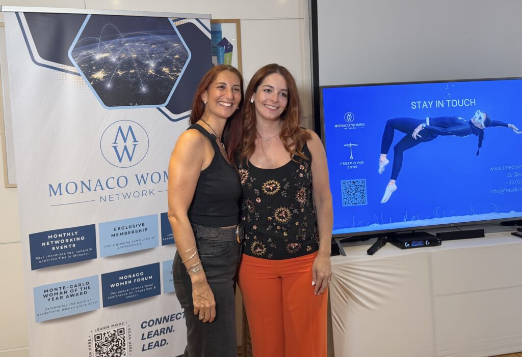 Simona Auteri accanto a Valentina Colman ideatrice del Monaco Women Network