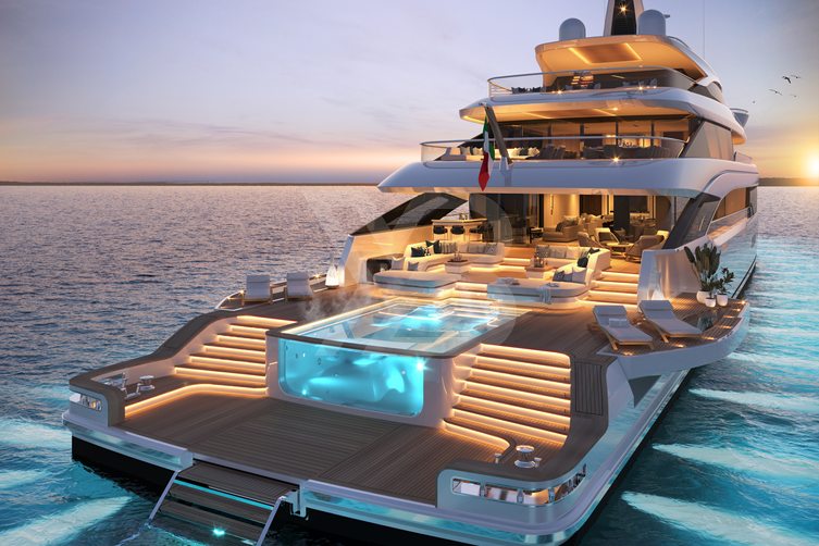 Il Principe Alberto II in visita al Monaco Yacht Show è salito a bordo del Benetti Dagger ibrido 67