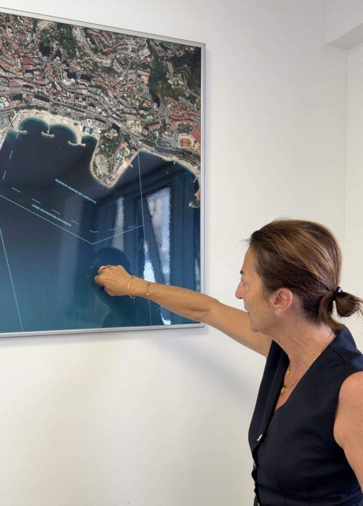 Armelle Roudaut-Lafon a MonteCarloIN: mostra la zona dove 2027 potranno ormeggiare nella baia di Monaco