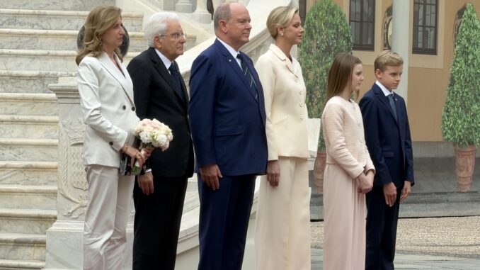 MATTARELLA A MONACO, L'ACCOGLIENZA DEI PRINCIPI GRIMALDI
