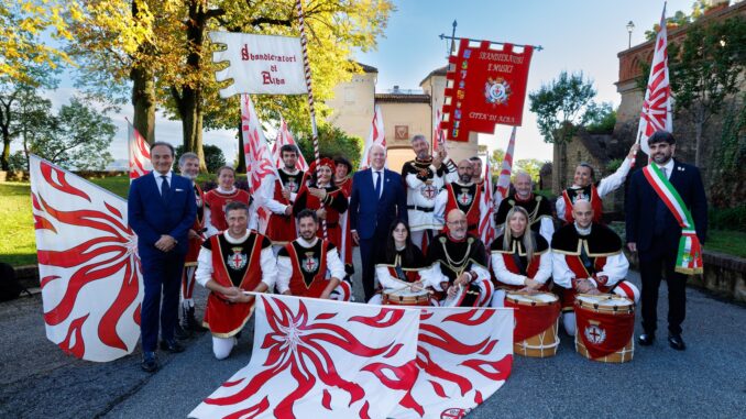 Il Principe Alberto II in visita nei paesi di Niella Belbo, Cerretto Langhe e Novello, in provincia di Cuneo siti storici dei Grimaldi
