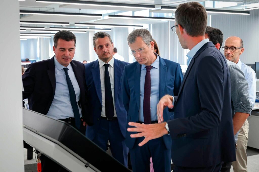 Da sinistra Pascal Ruison, Georges Gambarini e il Ministro di Stato Christophe Mirmand