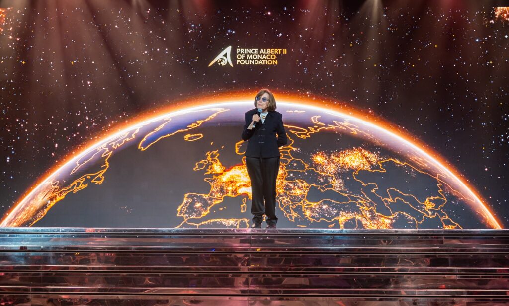 Sylvia Earle durante il suo discorso alla festa della FPA2